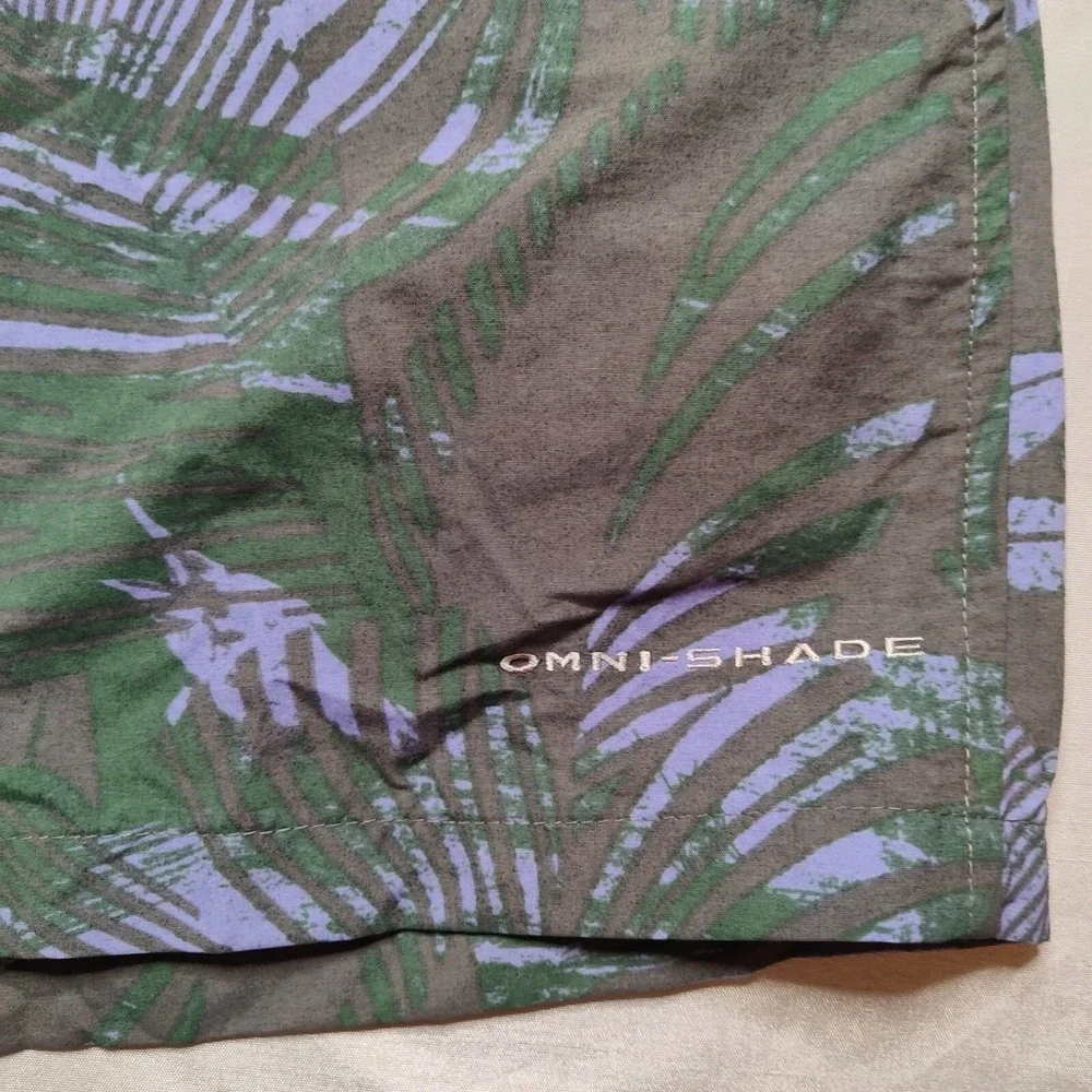 Columbia PFG Men XL Super Backcast Navy Hawaiian Nylon 6